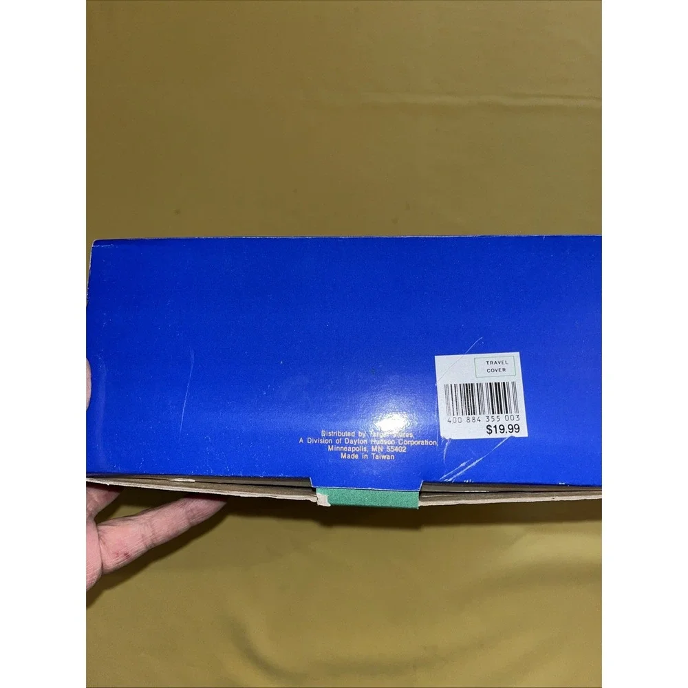 vtg padded travel cover golf bag in box shoe storage pocket